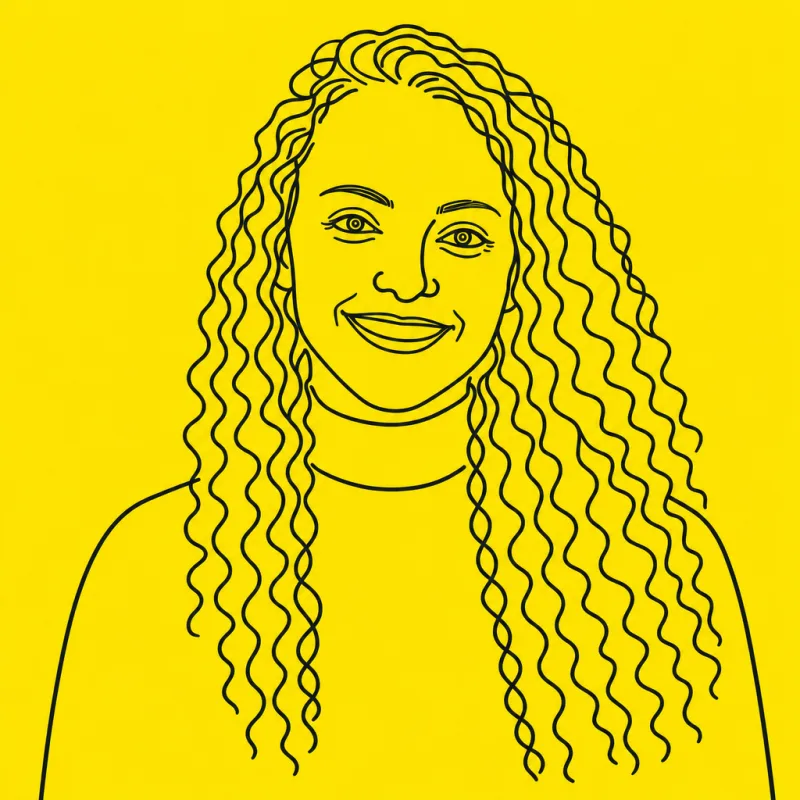 Handgetekend portret van Babs