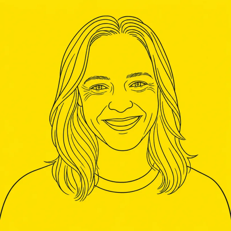Handgetekend portret van Kirsten