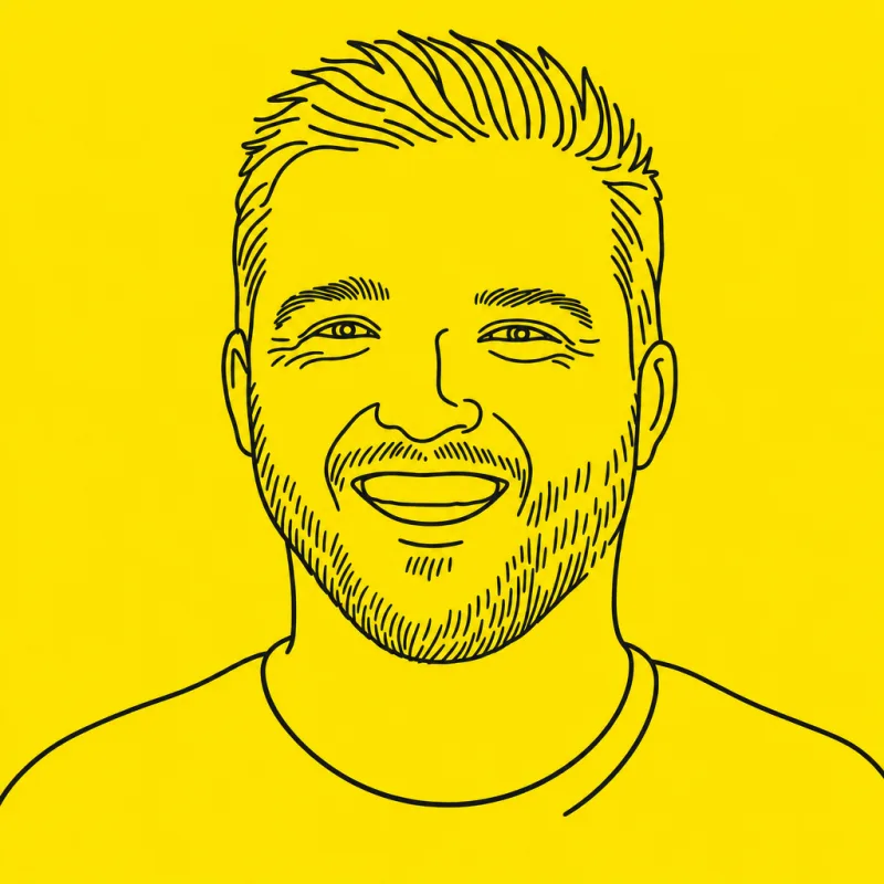 Handgetekend portret van Tim