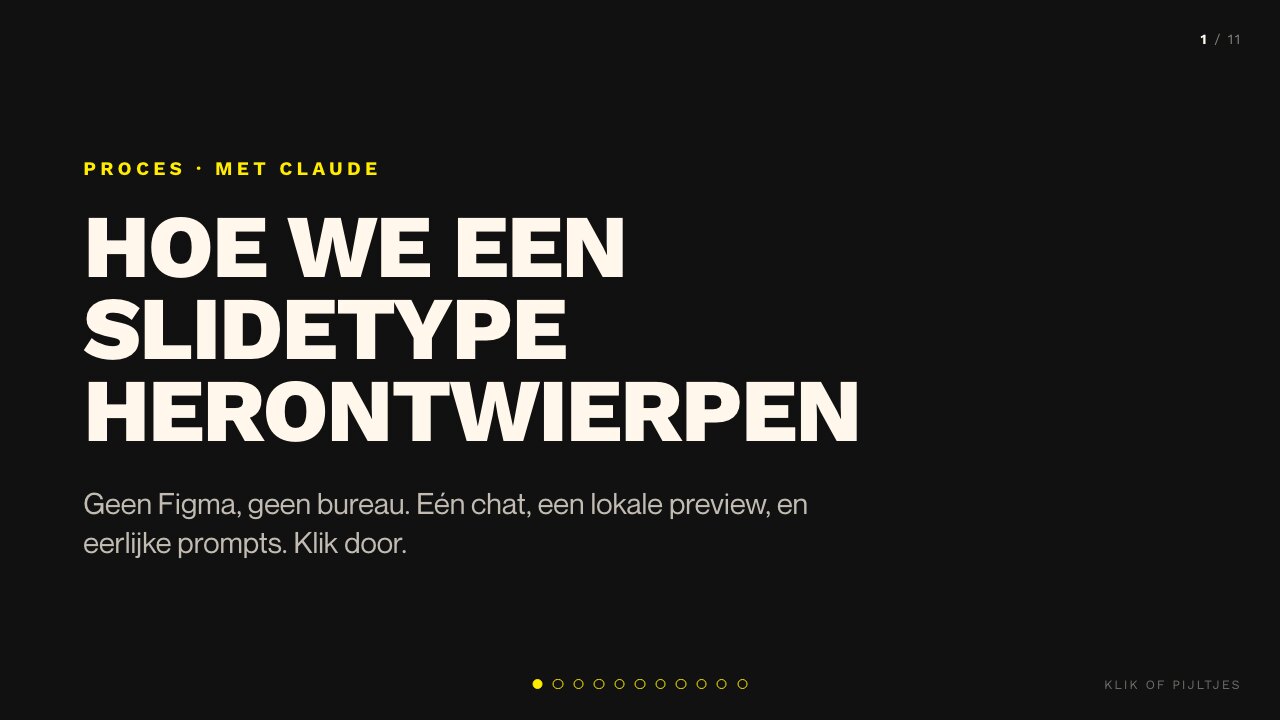 Een deck herontwerpen, samen met Claude