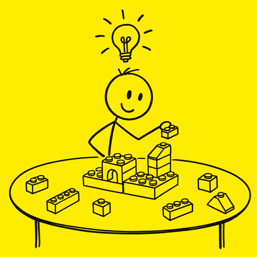 Handgetekende illustratie bij de training ChatGPT training voor beginners